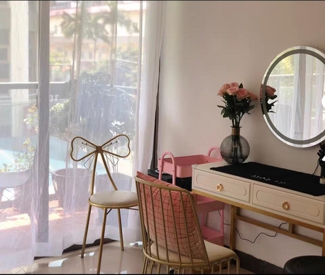 Set Kamar Tidur Furnitur Cermin Klasik Modern, Meja Rias Rias Melamin