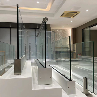 Anti Typhoon Hurricane Outdoor Frameless Glass Balustrade Ketebalan 10-20mm
