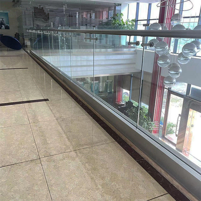 Anti Typhoon Hurricane Outdoor Frameless Glass Balustrade Ketebalan 10-20mm