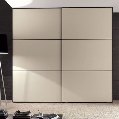 Lemari Dinding Kamar Tidur Tahan Air Mengkilap Kustom Tinggi Akrilik / UV / Lacquer