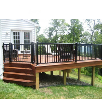 Stainless Cable Metal Stairs Balustrade Balcony Railing Pagar Aluminium