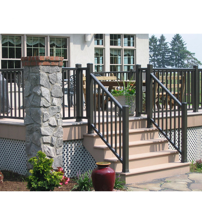 Stainless Cable Metal Stairs Balustrade Balcony Railing Pagar Aluminium