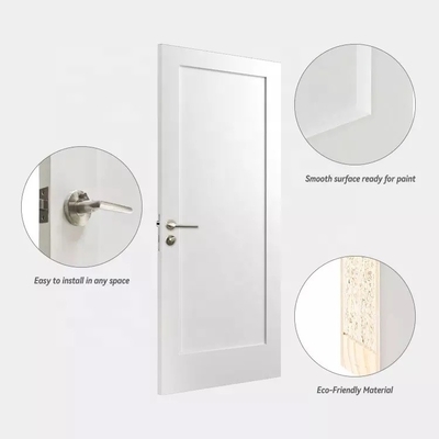 Desain Kayu Disesuaikan Pintu Interior Pengocok Kayu Keras Untuk Apartemen