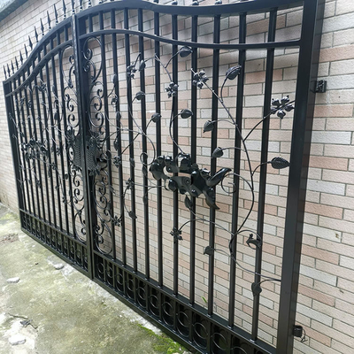 Pintu Depan Desain Panggangan Rumah Modern, Gerbang Utama Besi Tempa Galvanis