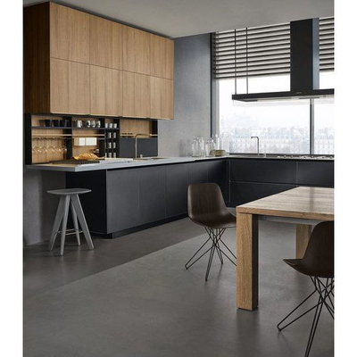 Furnitur Rumah Kustom Terbaru Quartz Jati Modern Kitchen Cabinet Lacquer Finish