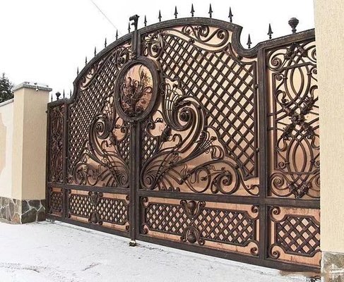Pintu Utama Luar Rumah, Gerbang Besi Tempa Galvanis Desain Baru