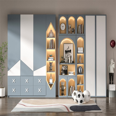 Desain Pakaian Furnitur Kamar Tidur Lemari Kabinet Dinding Gaya Prancis