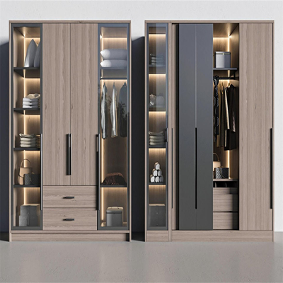 Desain Pakaian Furnitur Kamar Tidur Lemari Kabinet Dinding Gaya Prancis
