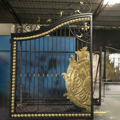 Gerbang Utama Besi Tempa Modern Halaman Depan, Pintu Besi Tempa Desain Baru