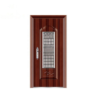 Pintu Masuk Baja Keamanan, Pintu Masuk Eksterior Dengan Strip Aluminium