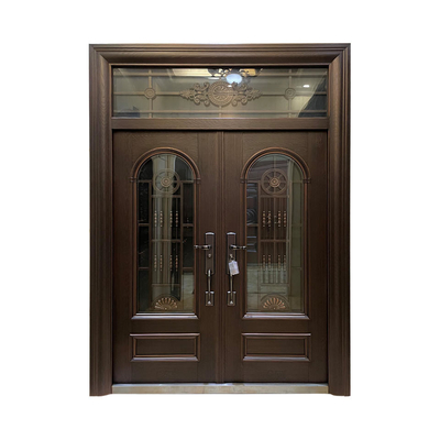 Pintu Baja Keamanan Pintu Masuk, Pintu Masuk Eksterior Ganda Desain Modern