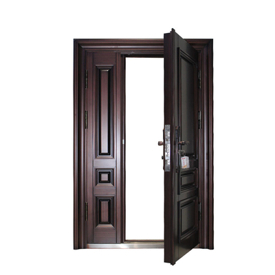 Pintu Baja Keamanan Pintu Masuk, Pintu Masuk Eksterior Ganda Desain Modern