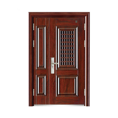 Pintu Keamanan Eksterior Pintu Keamanan Baja Utama Perumahan Tahan Banting