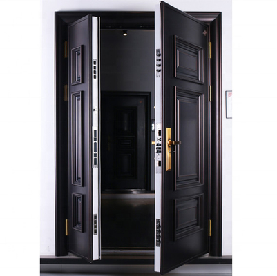 Pintu Keamanan Eksterior Pintu Keamanan Baja Utama Perumahan Tahan Banting
