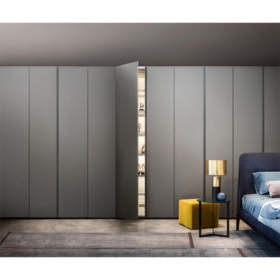 Mebel Kayu Lemari Pakaian Melamin MDF Kustom Modern Untuk Kamar Tidur