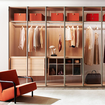 Lemari Pintu Kaca Ruang Tamu Kamar Tidur, Lemari Pakaian Gloss Tinggi Modern