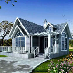 Desain Mewah Prefabricated Security Light Steel Frame House Prefab Villa Apartemen Portable