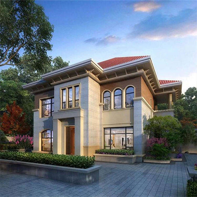 Bangunan Logam Rumah Gudang Desain Industri Apartemen Portabel Prefab Baja Ringan Villa