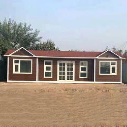 Desain Mewah Prefabricated Security Light Steel Frame House Prefab Villa Apartemen Portable