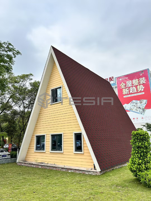 Mudah Dipasang Bangunan Baja Ringan Rumah Prefabrikasi Vila Prefab Modern