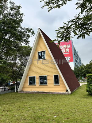 Mudah Dipasang Bangunan Baja Ringan Rumah Prefabrikasi Vila Prefab Modern