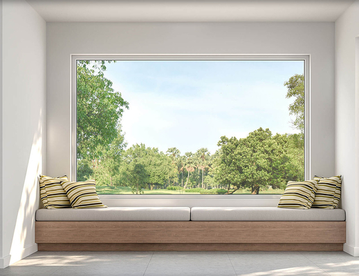 Double Glazed Dengan Badai Dampak Kaca Ayunan Jendela Gambar Gantung Horizontal Aluminium