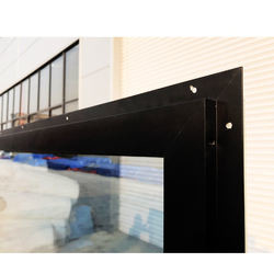 Double Glazed Dengan Badai Dampak Kaca Ayunan Jendela Gambar Gantung Horizontal Aluminium