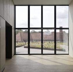 Jendela Panorama Gaya Amerika Dan Pintu Kaca Tempered Aluminium Jendela Gambar Tetap