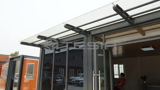 Mewah Siap Pakai 20FT Struktur Baja Ringan Rumah Kontainer Prefab yang Dapat Diperluas