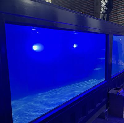 US America Standard Warna Disesuaikan dan Material Kontainer Kolam Renang 20ft 40ft dengan Wave Water Jet Led Light