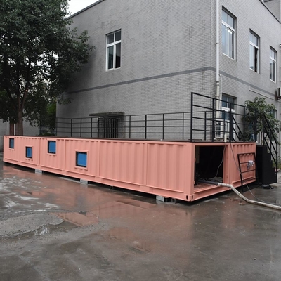 40FT Prefab Ukuran Disesuaikan Dan Kolam Renang Kontainer Warna Dengan Bahan Baja Dengan Sistem Listrik Dan Plumping