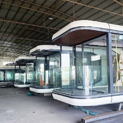 Rangka Modular Portabel Disesuaikan Rumah Berkemah Gaya Kapsul Ruang Modern Untuk Penggunaan Di Luar Ruangan