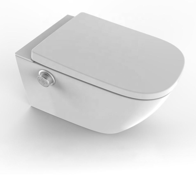 Instalasi Mudah Sanitary Ware Close Stool Round Bowl Warna Putih Heating Toilet