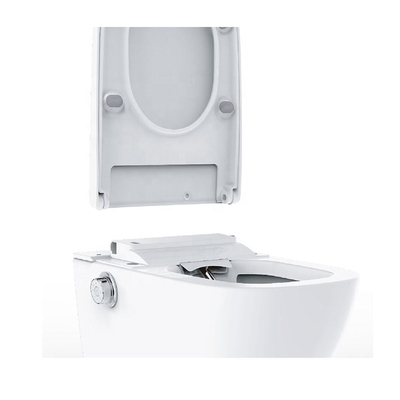 Instalasi Mudah Sanitary Ware Close Stool Round Bowl Warna Putih Heating Toilet