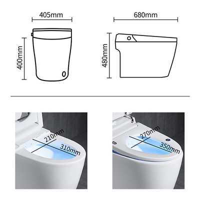 Jual Hot Sanitary Ware Intelligent Seat Heating Ceramic Automatic Smart Toilet