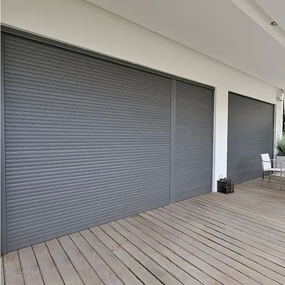 Kualitas Tinggi Rumah Storm Shutters Hurricane Remote Garage Doors Dengan Sistem Keamanan