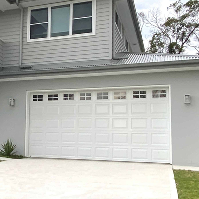 Pintu Kusen Aluminium dan Kaca Buram Villa Pintu Garasi Otomatis