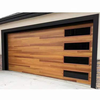 Tesia Wholesale Aluminium Contemporary Villa Steel Sectional Garage Door