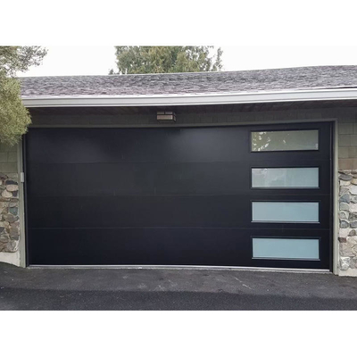 Tesia Wholesale Aluminium Contemporary Villa Steel Sectional Garage Door