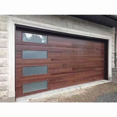 Tesia Wholesale Aluminium Contemporary Villa Steel Sectional Garage Door