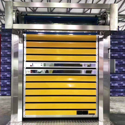Bahan Paduan Aluminium Rana Rol Berkecepatan Tinggi Dan Pintu Panel Keras Warna Disesuaikan dengan Insulasi Busa