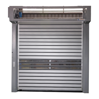 Bahan Paduan Aluminium Rana Rol Berkecepatan Tinggi Dan Pintu Panel Keras Warna Disesuaikan dengan Insulasi Busa