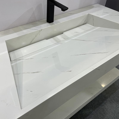 Wastafel Desain Italia Baru Warna Putih Sanitary Ware Wastafel Wastafel Kamar Mandi Ganda