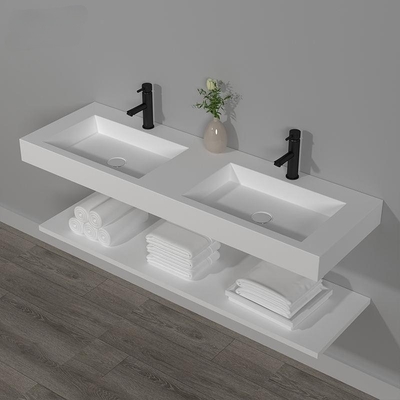 Wastafel Desain Italia Baru Warna Putih Sanitary Ware Wastafel Wastafel Kamar Mandi Ganda