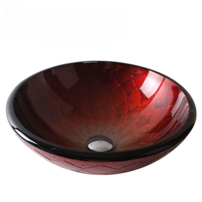 Sanitary Wares Decorative Waterfall Faucet Glass Sink untuk Wastafel Kamar Mandi