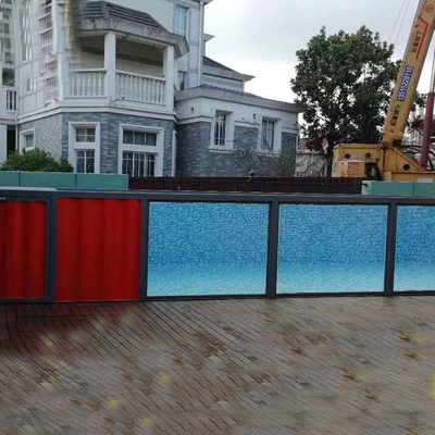 Ruang Struktur Baja Luar 20FT 40FT Kolam Renang Kontainer Prefabrikasi