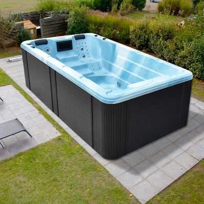 Musim Panas Prefabrikasi Kontainer Kolam Renang Outdoor Spa Pijat Dengan Menikmati Terbaik