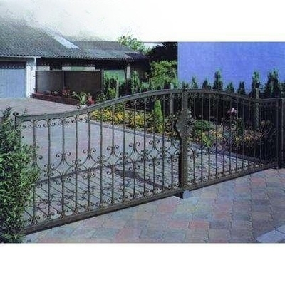 Desain pipa besi tempa antik mewah gerbang utama untuk taman rumah atau di luar ruangan