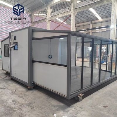 20FT Rumah Kontainer Prefabrikasi yang Dapat Diekskresikan Rumah Kontainer Folding