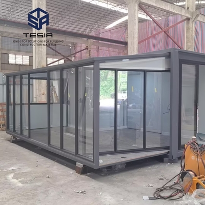 20FT Rumah Kontainer Prefabrikasi yang Dapat Diekskresikan Rumah Kontainer Folding
